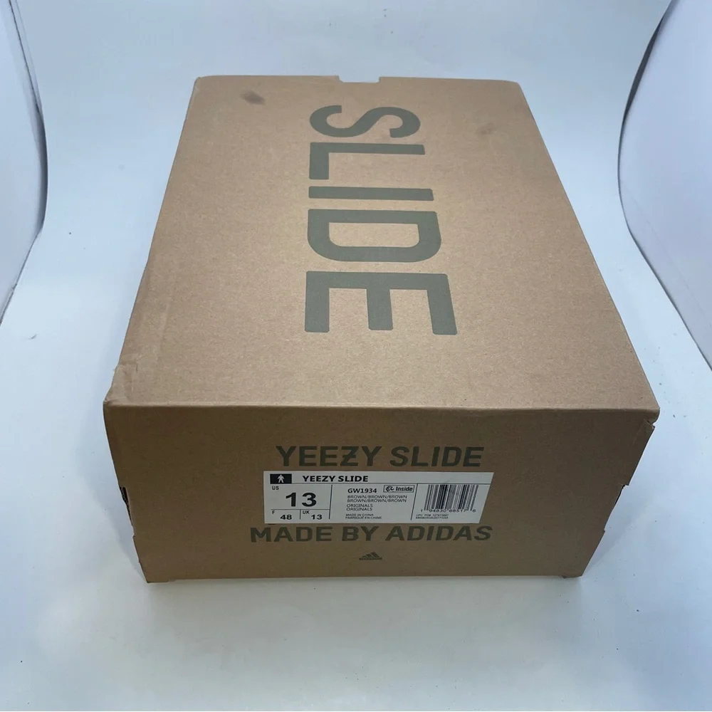 Yeezy by Adidas Slides Originals Brown Size 13‎